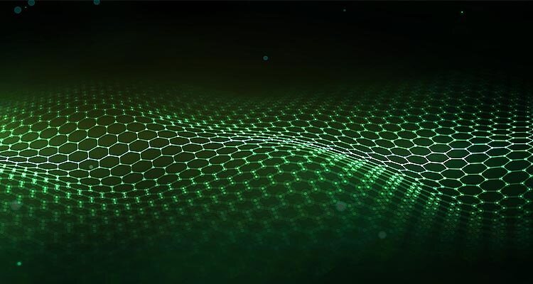Green technology background. Futuristic hexagon background. Technology concept. Big data. 3d