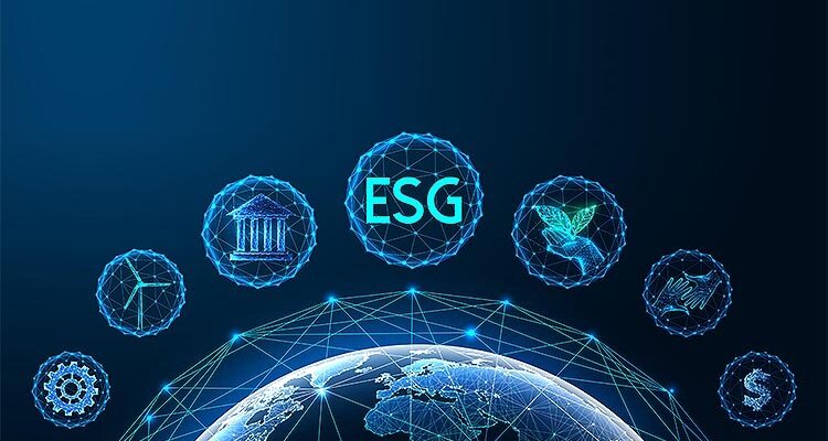 "Concept of environmental social governance ESG business with sustainable global management goals"