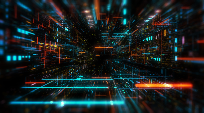 Digital image of a lots of various coloured wires running through each other to support process mining article