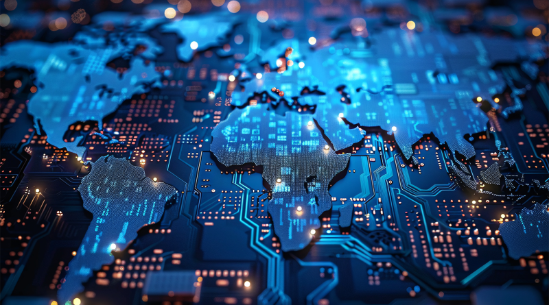 Digital map with different countries highlighted to support Infor Map and Trace article