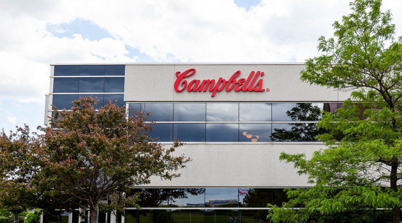 Cambell's logo on building to support supply chain article