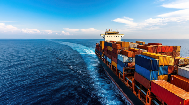 Shipping boat on the water to support global shipping delays article