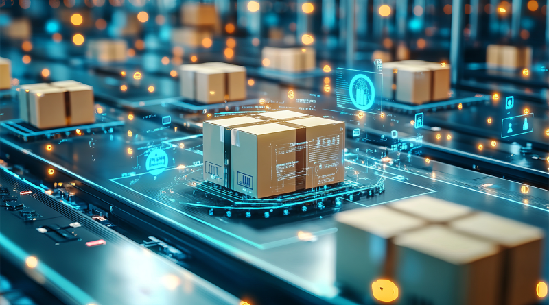 Digital image showing AI technology being used in shipping for CMA CGM article