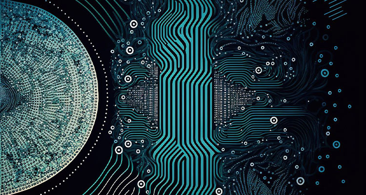 Circuit board close up
