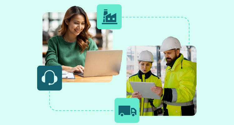 a concept of a digital workflow or a software solution designed to connect different aspects of a business, such as a field management or supply chain management system