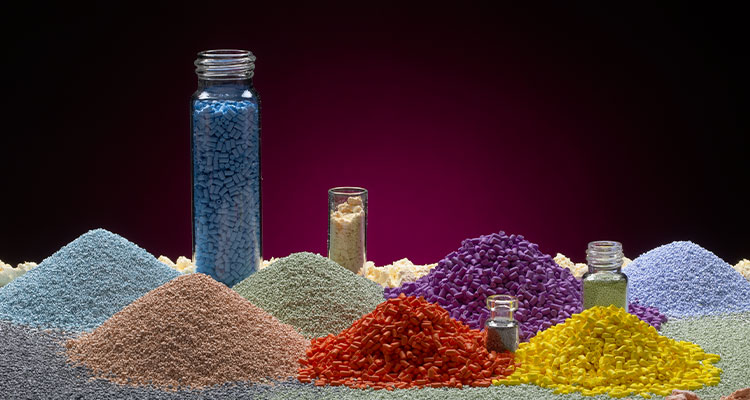 Inside AGC Chemicals Americas’ journey to a fully automated end-to-end supply chain various colorful piles of plastic raw materials